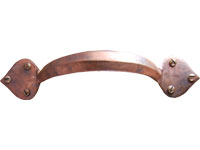 Forged Copper 8 Inch Spade Pull Handle